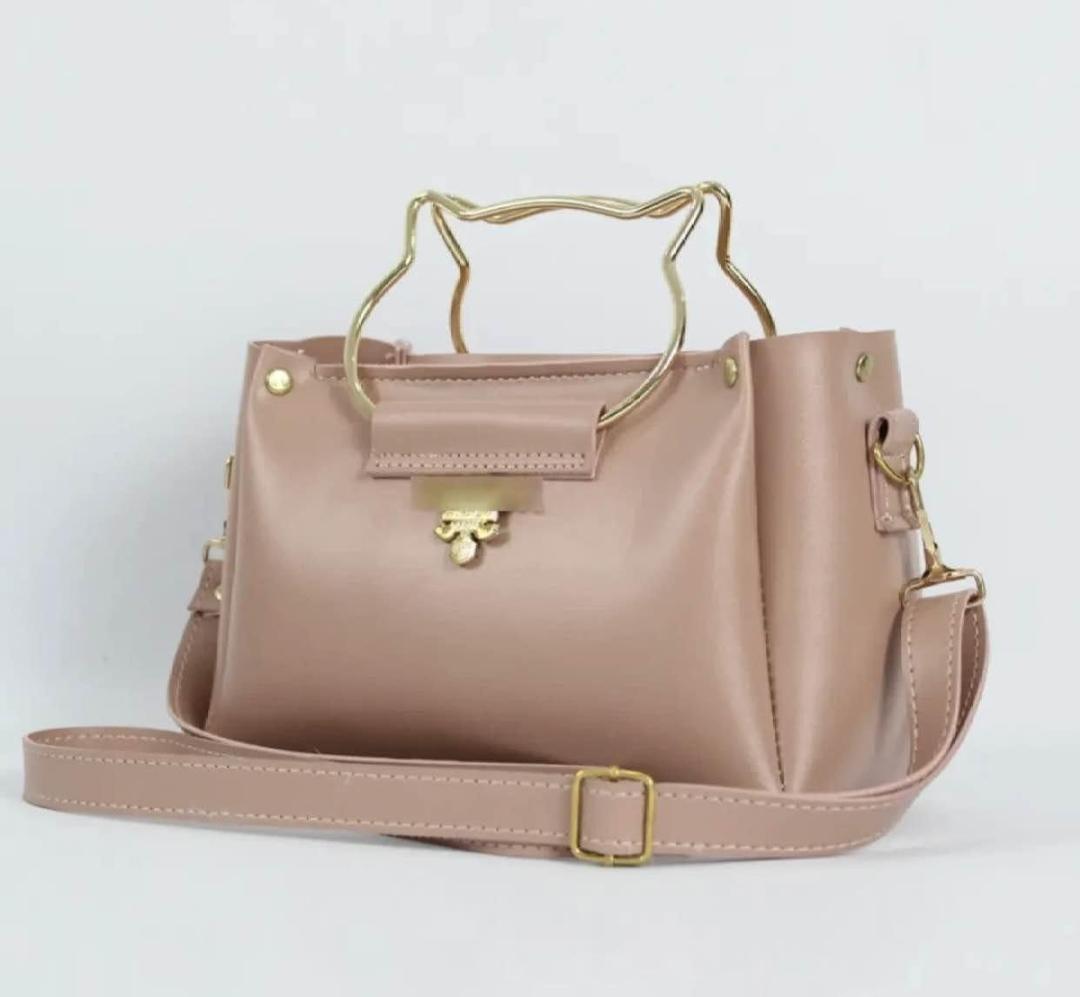 Girl's PU Leather Plain Purse B-03
