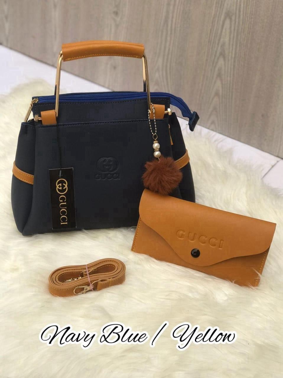 Girl's Rexine Plain Hand Bag Set B-07