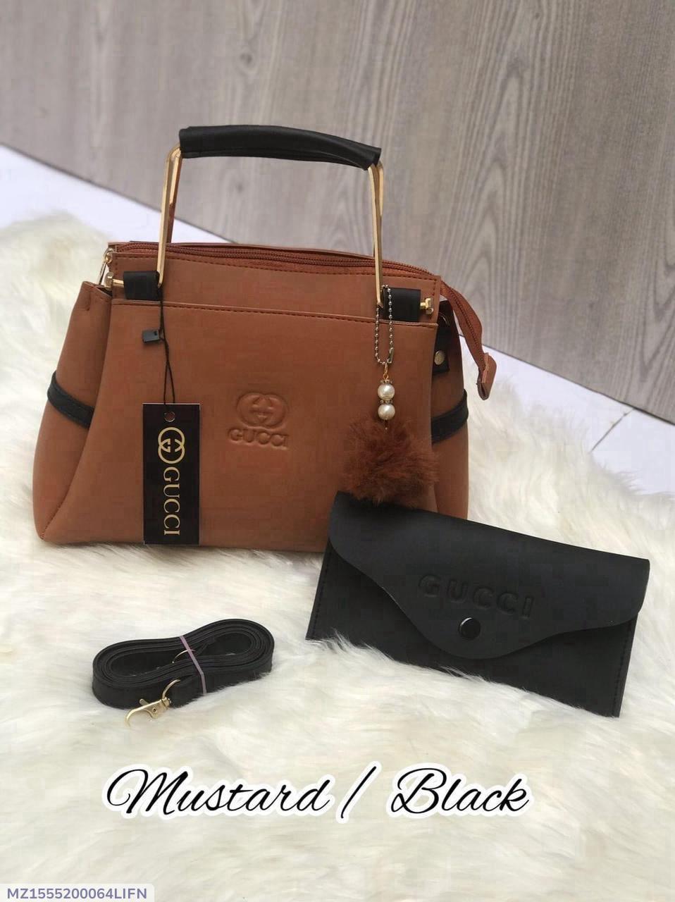Girl's Rexine Plain Hand Bag Set  B-05