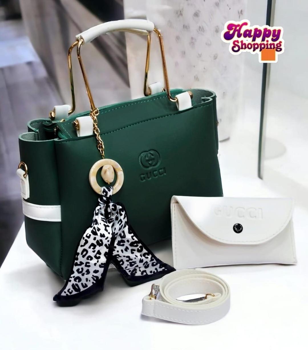 Women's Rexine Hand Bag Set - 2 Pcs - Stylish & Functional B-04