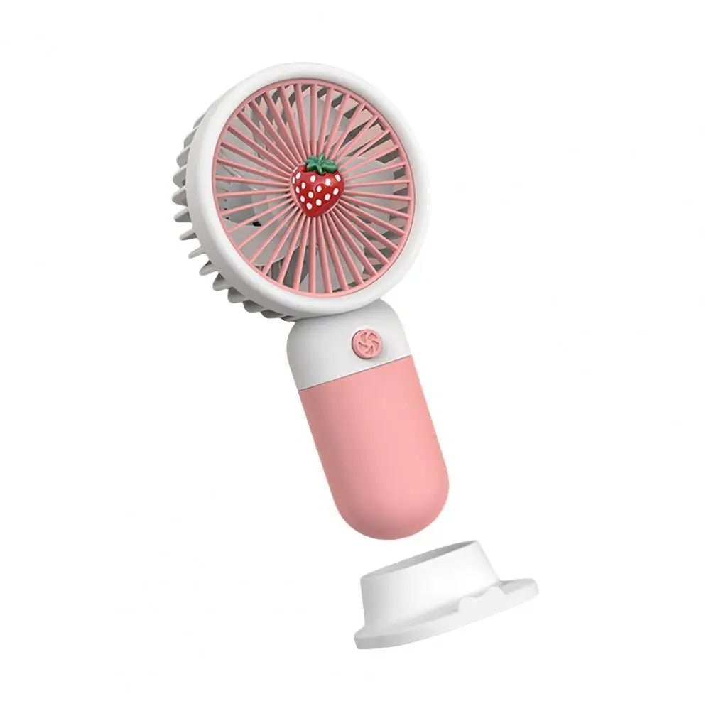 Mini Fan Multifunctional Cool Rechargeable Summer Cartoon Fruit Handheld Mini Fan