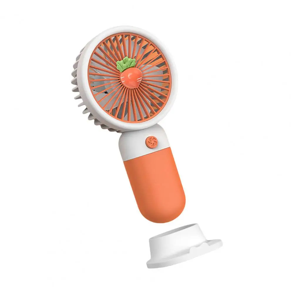 Mini Fan Multifunctional Cool Rechargeable Summer Cartoon Fruit Handheld Mini Fan