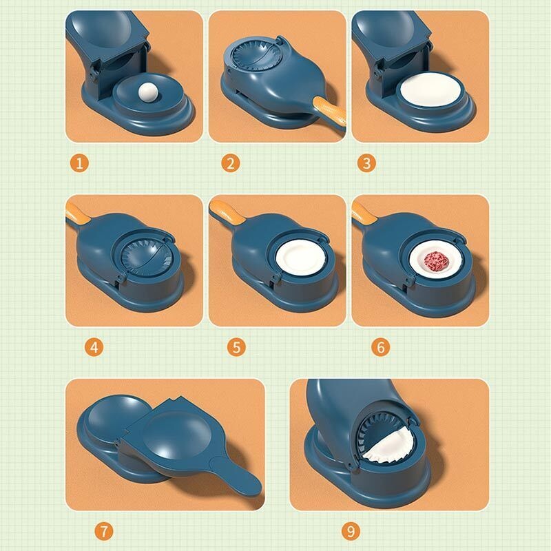 2-in-1 Dumpling Wrapper Tool Food Grade Manual Dumpling Wrapper (random Color)without Box